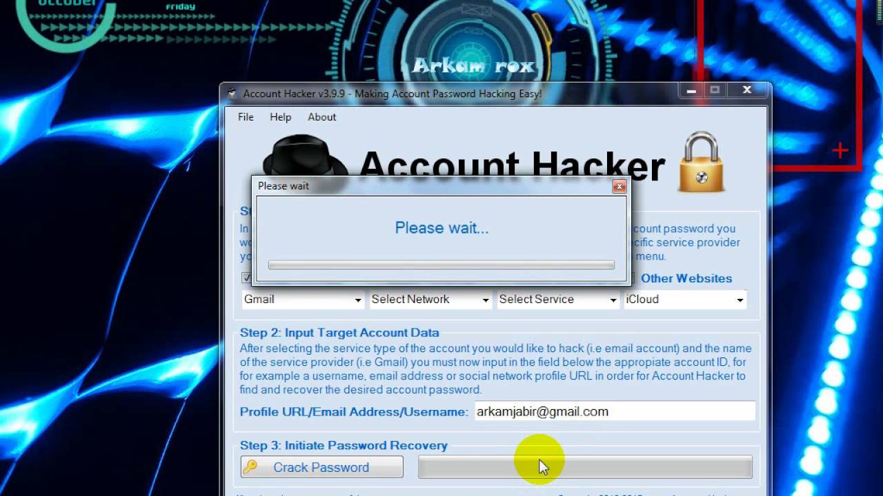 download account hacker v3.9.9 activation code